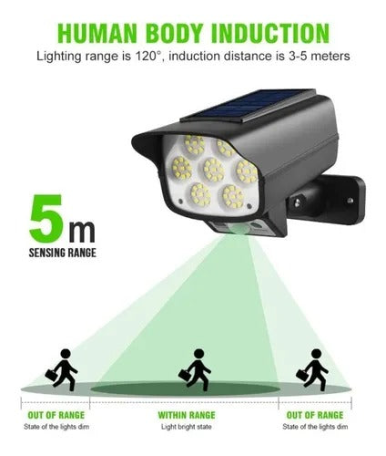 LAMPARA SOLAR EN FORMA DE CÁMARA SENSOR