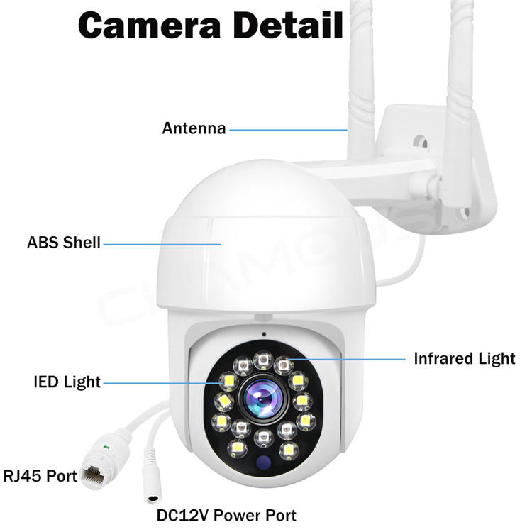 CAMARA DE SEGURIDAD WIFI 2 ANTENAS IP66